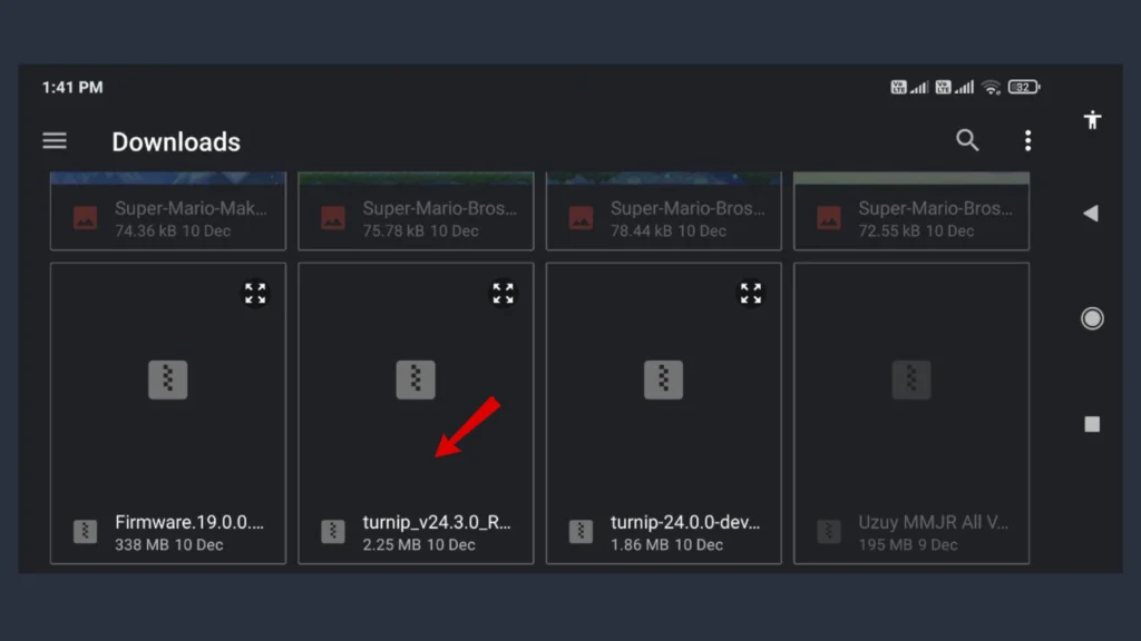 Select the Turnip Driver File